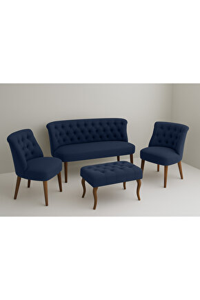Kutay Çay Seti Koltuk Takımı - Lacivert