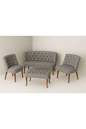 Kutay Çay Seti Koltuk Takımı - Gri