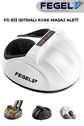 FG-513 6D Isıtmalı Ayak Masaj Aleti, Derin Yoğurma ve Hava Basınçlı Kumandalı Masaj Aleti