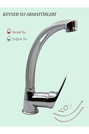 Delta Kuğ Düz boru Mutafak&Lavabo Bataryası