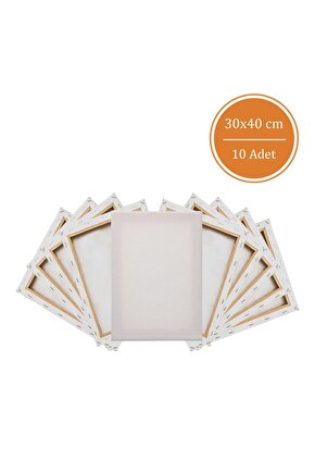 30x40 cm 10 Adet Dikdörtgen Boş Tuval Tablo