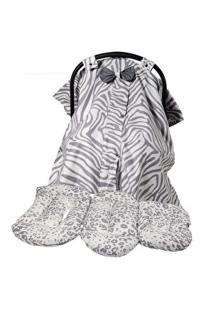 Puset Örtüsü, Puset Çarşafı, Ortopedik Puset Minderi 3 Lü Set BRİMİ COLLECTİON