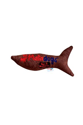 Mata Dogs Jr Fish Sesli, Kumaş Nakışlı Balık Şeklinde Köpek Oyuncağı 20 Cm