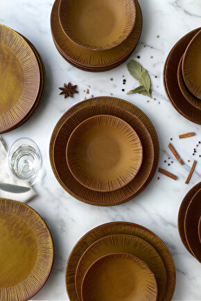 Zenith Savana 24 Parça 6 Kişilik Porselen Yemek Takımı