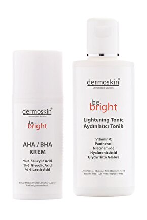 Be Bright AHA BHA 33 ml + Be Bright Aydınlatıcı Tonik  200 ml -2li Avantaj Paket