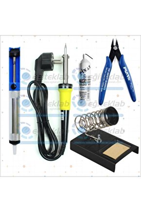 40W Havya + Lehim + Havya Standı + Lehim Pompası + Mini Yankeski