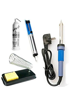 60W Havya + Lehim + Havya Standı + Lehim Pompası