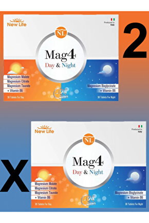 Mag4 Day & Night 60 Tablet X2