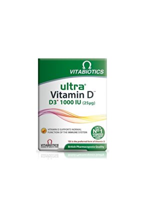 Ultra Vitamin D D3 1000 Iu 96 Tablets