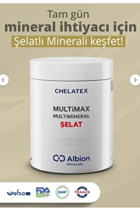 Multimax Multimineral Şelat Takviye Edici Gıda 60 Bitkisel Kapsül