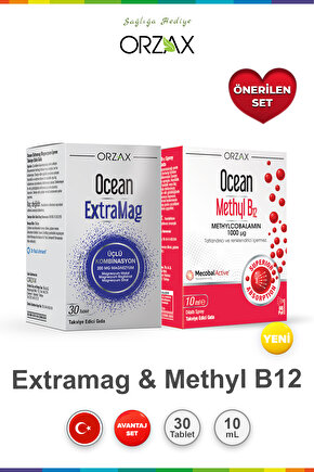 Ocean ExtraMag 30 Tablet & Ocean Methyl B12 10 ml