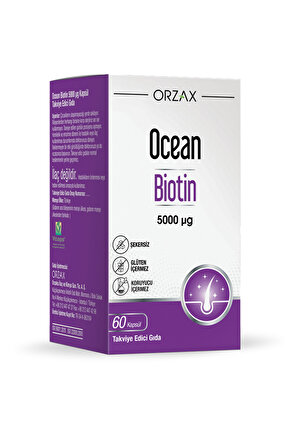 Biotin 5000 Mcg 60 Kapsül