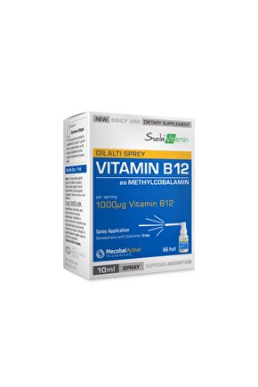 B12 Dil Altı Spreyi 10 ml