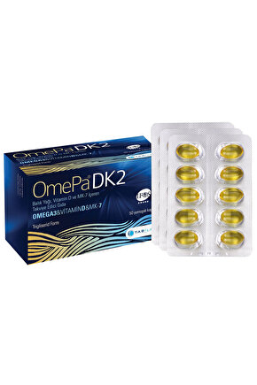 Omepa DK2 Omega 3 - Vitamin D - Menaq7 50 Yumuşak Kapsül