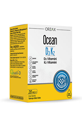 Orzax D3K2 20ml Damla