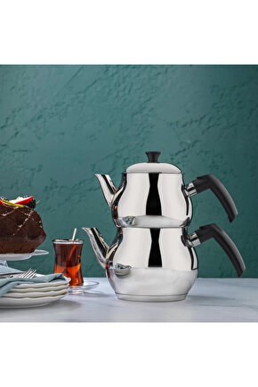 Base Çelik Çaydanlık Takımı 4 Parça İnox