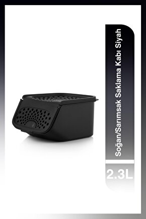 Siyah Soğan Ve Sarımsak Kuru Gıda Saklama Kabı 2.3 Lt