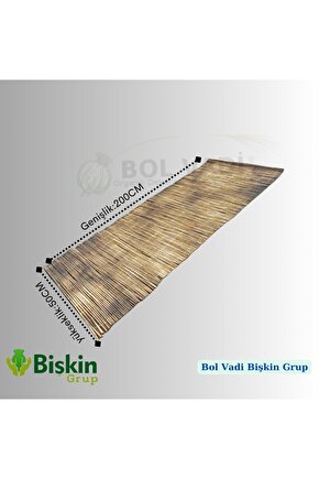 50CM X 2Metre Eber Gölü Kamışlarla Hasır Bambu Kamış Çit Gölgelik , Bahçe Çiti