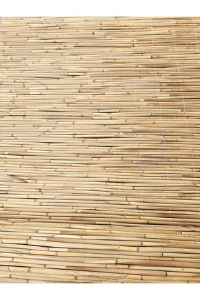 Doğal Kamış Hasır Çit 2m X 5m Doğal Bambu -bahçe Çiti - Gölgelik Hasır -tavan Dekorasyon