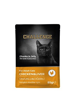 Pouch Tavuklu Ciğerli Yetişkin Kedi Konservesi 85 gr