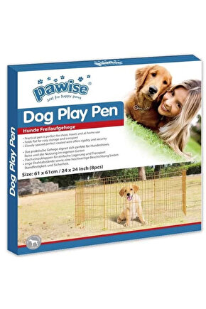 Art Pawise Metal Köpek Oyun Bahçesi Çiti 8 Parça 60X60 Cm Lab