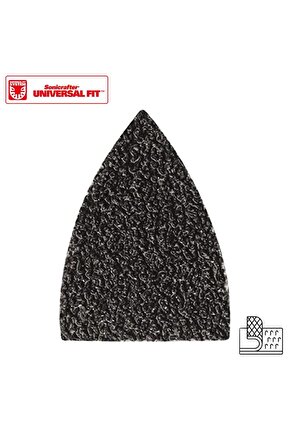 WA2121 Çok Amaçlı Raspalama Makinası İçin 34x34mm 20Adet 80Kum Cırtlı Universal Parmak Zımpara