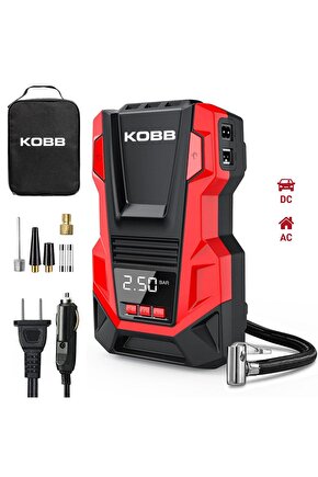 KB220 12Volt220Volt 150 PSI Dijital Basınç Göstergeli Lastik Şişirme Pompası