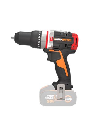 WX354.9 20Volt Kömürsüz Profesyonel Darbeli Şarjlı Matkap (Akü Dahil Değildir)