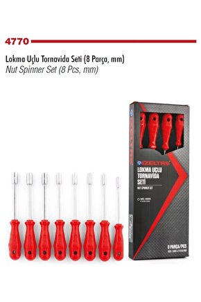 4770008108 Lokma Uçlu Tornavida Seti 6-13 mm - 8 Parça