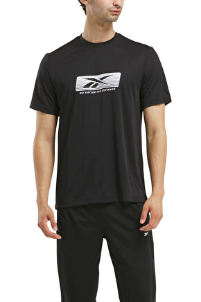 NO MATTER THE DIST GFX TE Siyah Erkek Kısa Kol T-Shirt