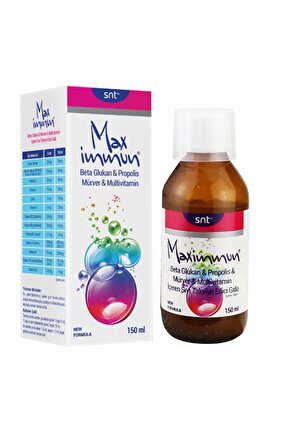 Max Immun Beta Glukan Propolis Mürver Multivitamin 150 ml