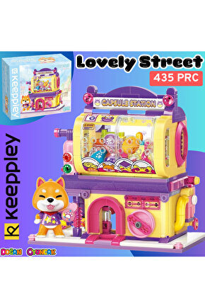 Mikro Blok Shiba Inu Gashapon Machine Kapsül Oyuncak Dükkanı 435 Parça - Lego Setleri - Keeppley Min