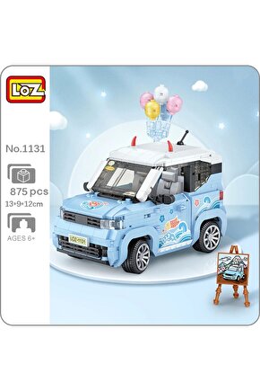 Mikro Blok Dondurma Arabası 875 Parça - Lego Setleri - Loz Mini Lego - Araba Lego - Loz Lego - Mikro