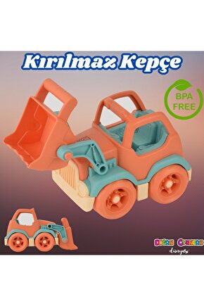 Lüx Somon Minik Kepçe - Plastik Kepçe - Kırılmaz Oyuncak - Kırılmaz Kepçe Dozer - Kepçe Dozer Setler