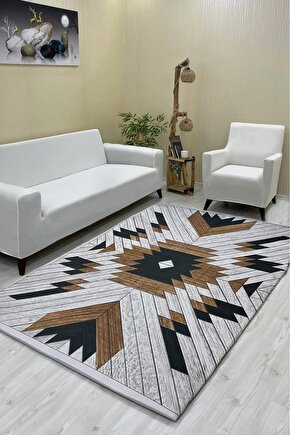 Desenli Halı Örtüsü (Lastikli) DM-4