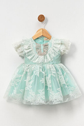 Kız Bebek Elbise Kız Çocuk Elbise Doğum Günü Parti Düğün Elbise Kısa Kollu Astarlı Elbise