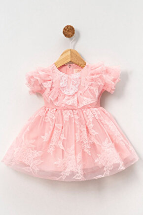 Kız Bebek Elbise Kız Çocuk Elbise Doğum Günü Parti Düğün Elbise Kısa Kollu Astarlı Elbise