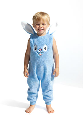 Welsoft Peluş Unisex Fermuarlı Bebek Uyku Tulumu Bebek Tulumu Çocuk Tulumu Çocuk Kostümü