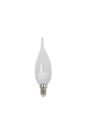 1 Adet Çok Kaliteli E14 Duy 5 Watt, 4200 Kelvin Beyaz Işık Led Ampul, Avize, Şamdan Ampulü Mum Ampul