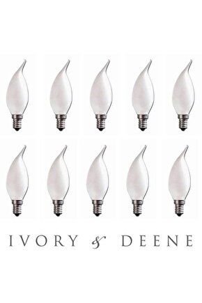 10 Adet Çok Kaliteli E14 Duy 5 Watt, 4200 Kelvin Beyaz Işık Led Ampul, Avize Şamdan Ampulü Mum Ampul