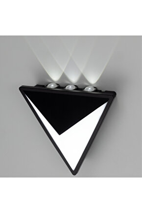 Elektrikle Çalışır, 15 Watt, 3000 Kelvin İç ve Dış Mekan Led Aplik, Bahçe - Villa Duvar Armatürü