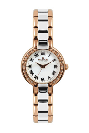 GÜMÜŞ - ALTIN KADIN KOL SAATİ NC18-3914049-EWMS