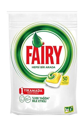 Bulaşık Makinesi Kapsülü 50li Hepsi Bir Arada 50 Tablet