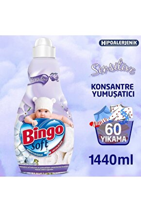 Soft Konsantre Yumuşatıcı 1440 Ml Sensitive