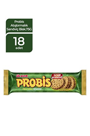 Probis Atıştırmalık Bisküvi 75 Gr (18 Adet)