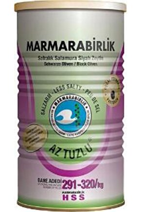 Marmara Bırlık Zeytın Sıyah 800gr Aztuzlu Hususı S 291320