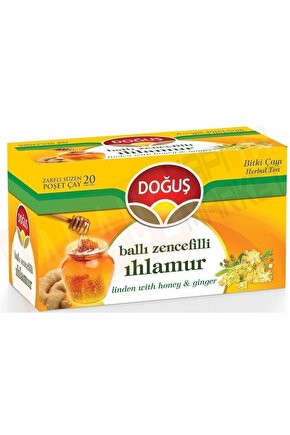 20li Ballı Zencefilli Ihlamur Bitki Çay Süzen Poşet