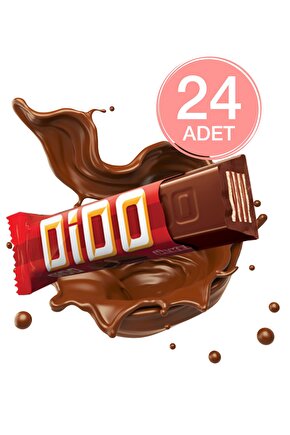 DİDO Sütlü Çikolata Kaplamalı Gofret - 35 gram - 24 Adet