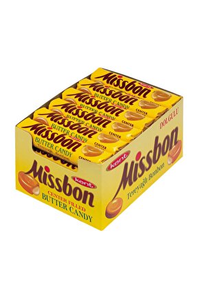 Missbon Tereyağlı Şeker 43 Gr Paket ( 24 Adet)