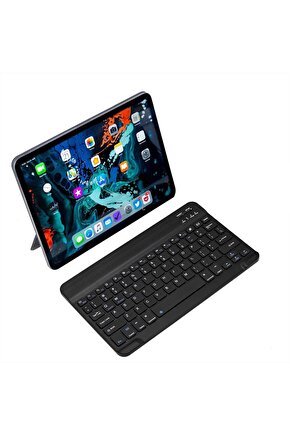 Galaxy Tab S9 11 Tablet Uyumlu Bluetooth Tablet Klavyesi Mini Slim Şarjlı Kablosuz